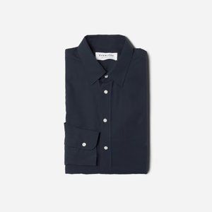 Everlane The Slim Fit Poplin - Navy - XL